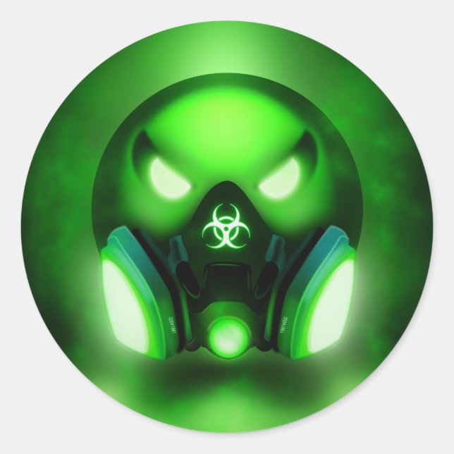 Toxicmoji Round Sticker (Front)