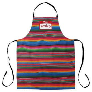 Toxico Mexican sarape print  Apron