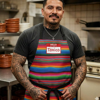 Toxico Mexican sarape print  Apron