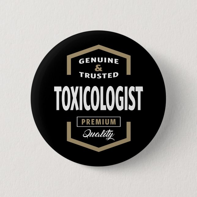 Toxicologist Logo Gift Ideas 6 Cm Round Badge (Front)