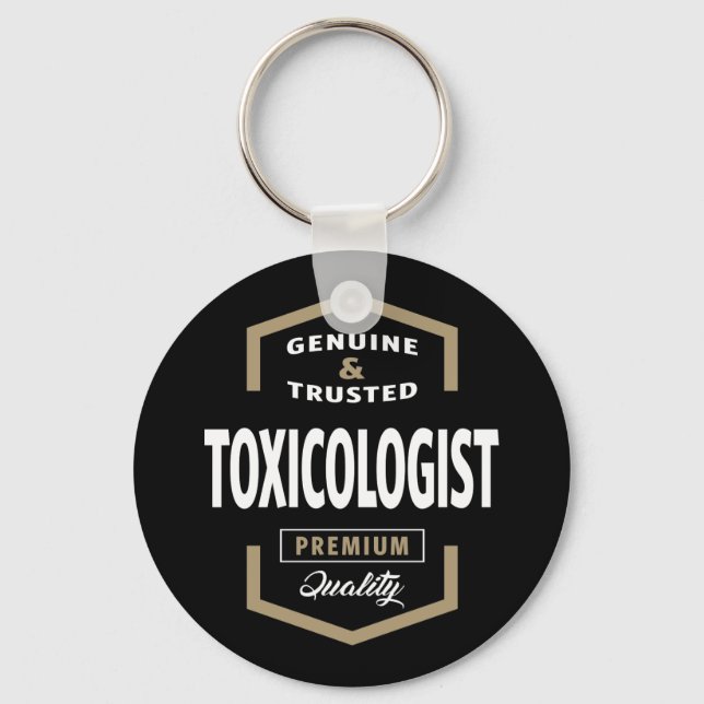 Toxicologist Logo Gift Ideas Key Ring (Front)