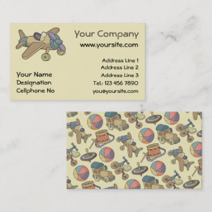 Toy Aeroplane Business Card