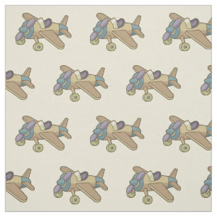 Toy Aeroplane Pattern Fabric