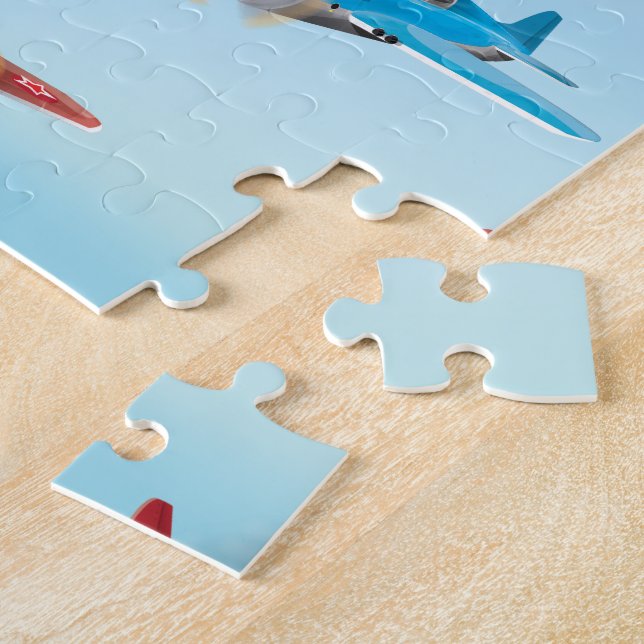 Toy Aeroplanes Jigsaw Puzzle (Side)