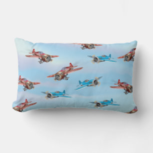 Toy Aeroplanes Lumbar Cushion