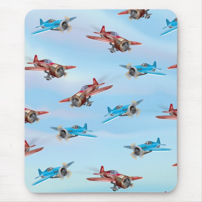 Toy Aeroplanes Mouse Pad (Front)