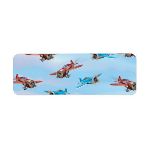 Toy Aeroplanes Return Address Label
