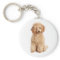 Toy Apricot Poodle Puppy Love Dog Key Chain