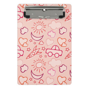 toy background mini clipboard