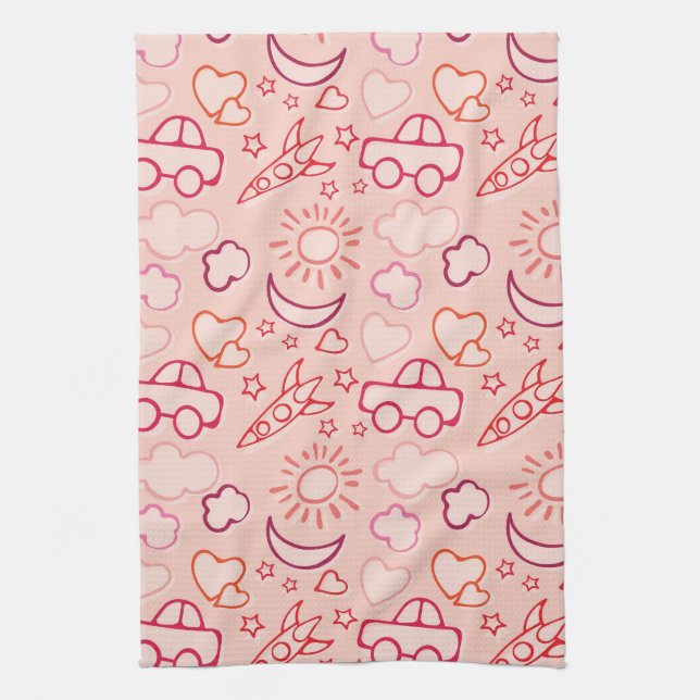 toy background tea towel (Vertical)
