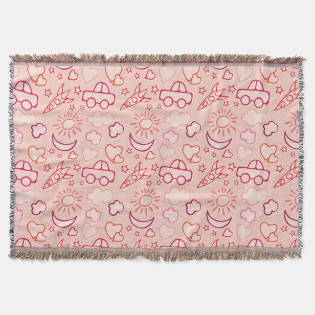 toy background throw blanket (Front)