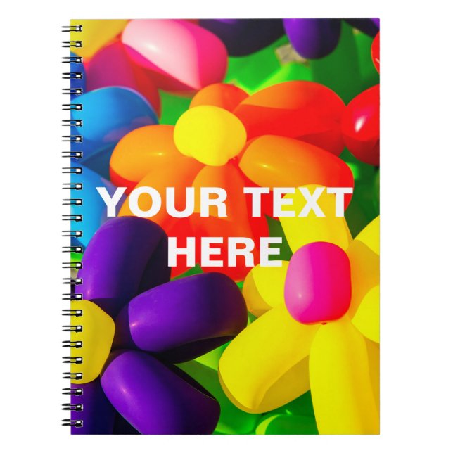 Toy Balloon Flowers Notebook (Front)