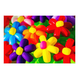 Toy Balloon Flowers Photo Print