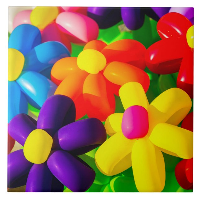 Toy Balloon Flowers Tile (Front)