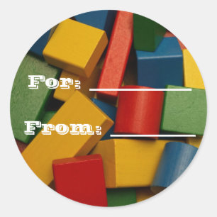 Toy Blocks Gift tags