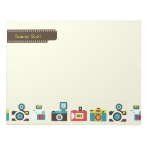 Toy Cameras Personalised Notepad