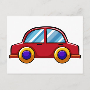 Toy car postcard