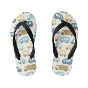 Toy Cars & Trucks   Dusty Blue Beig Kid's Thongs