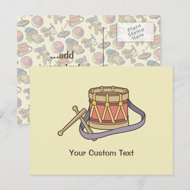 Toy Drum Postcard (Front/Back)