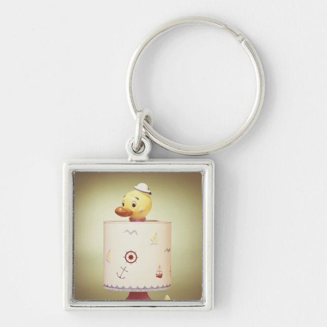 Toy duck lamp key ring (Front)