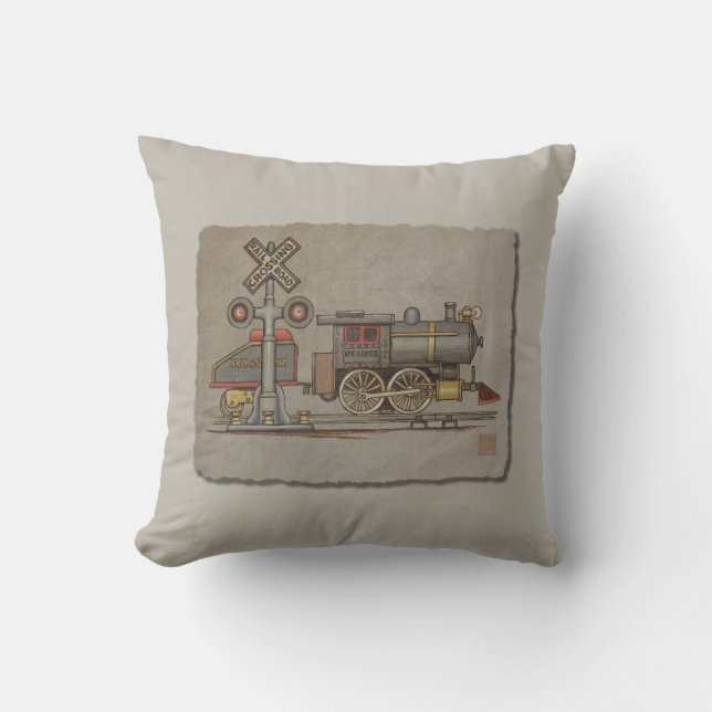 Toy Electric Train Cushion (Front)
