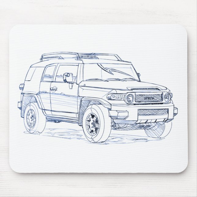 Toy FJ Cruiser Mouse Pad (Front)