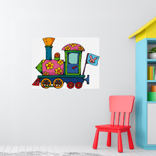 Toy Flower Train Poster