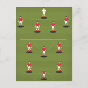 Toy Football Team Postcard