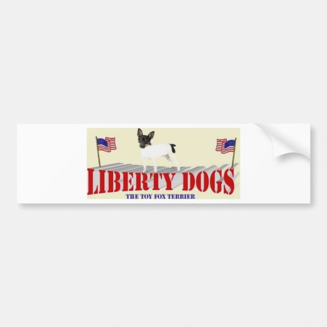 Toy Fox Terrier Bumper Sticker (Front)