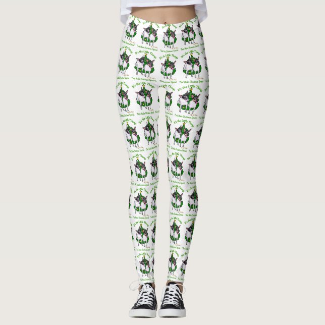 Toy Fox Terrier Christmas    Leggings (Front)