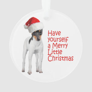 Toy Fox Terrier Christmas Ornament