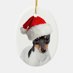 Toy Fox Terrier Christmas Ornament