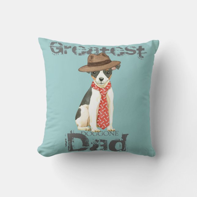 Toy Fox Terrier Dad Cushion (Front)