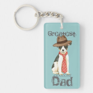Toy Fox Terrier Dad Key Ring