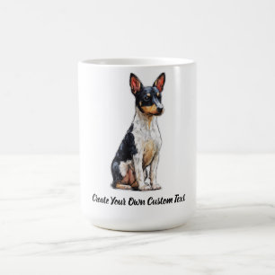 Toy Fox Terrier Dog Create Your Own Custom Text Coffee Mug
