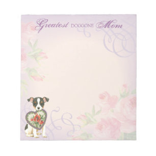 Toy Fox Terrier Heart Mum Notepad