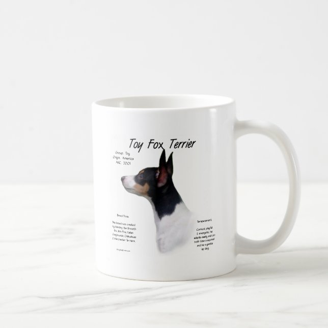 Toy Fox Terrier History Design Coffee Mug (Right)