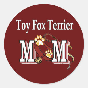Toy Fox Terrier MOM Gifts Classic Round Sticker