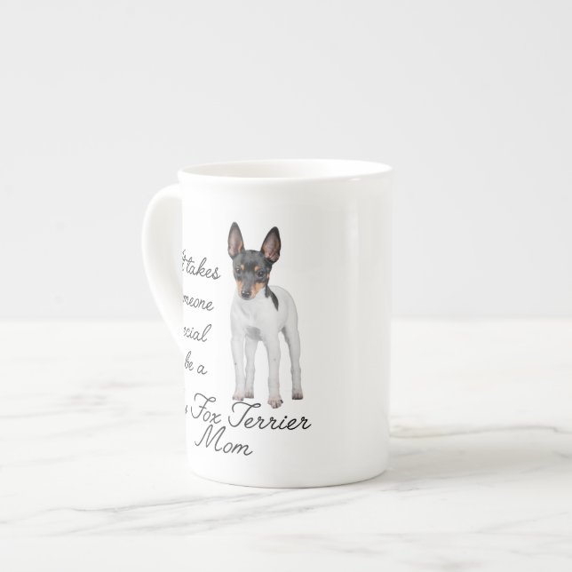 Toy Fox Terrier Mum Bone China Mug (Front Left)