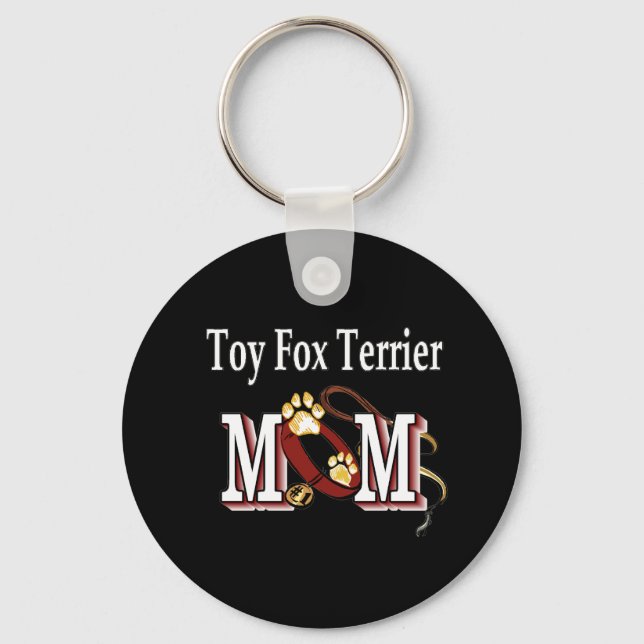 toy fox terrier mum Keychain (Front)