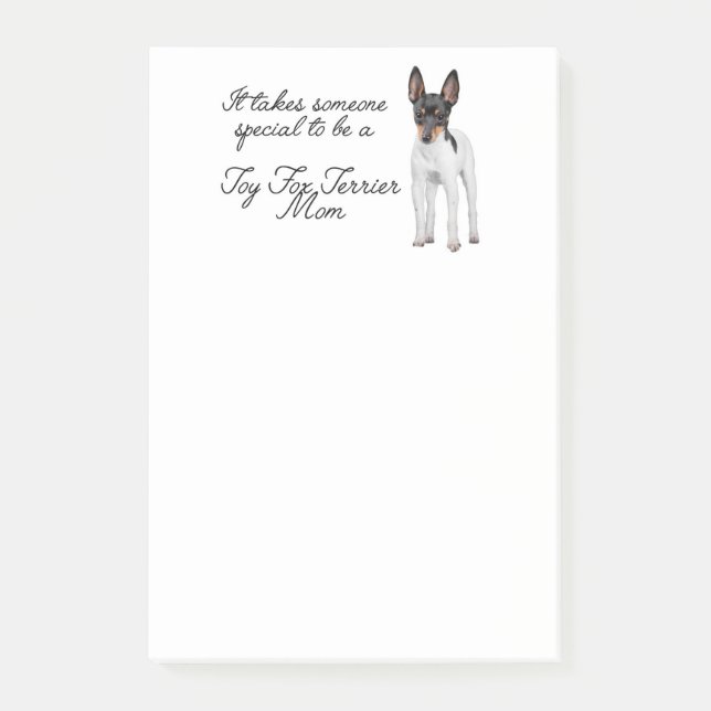 Toy Fox Terrier Mum Post-It Notes (Front)