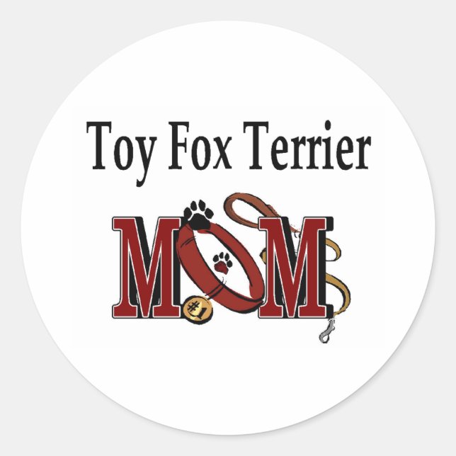 Toy Fox Terrier Mum Sticker (Front)