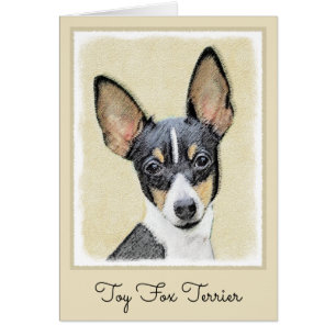 Toy Fox Terrier Painting - Cute Original Dog Art