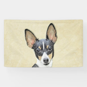 Toy Fox Terrier Painting - Cute Original Dog Art Banner