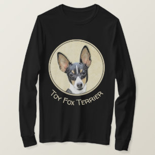 Toy Fox Terrier Painting - Cute Original Dog Art T-Shirt