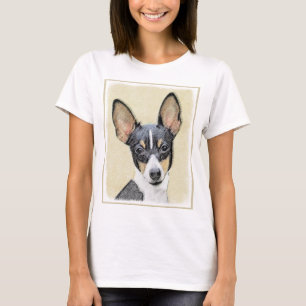 Toy Fox Terrier Painting - Cute Original Dog Art T-Shirt