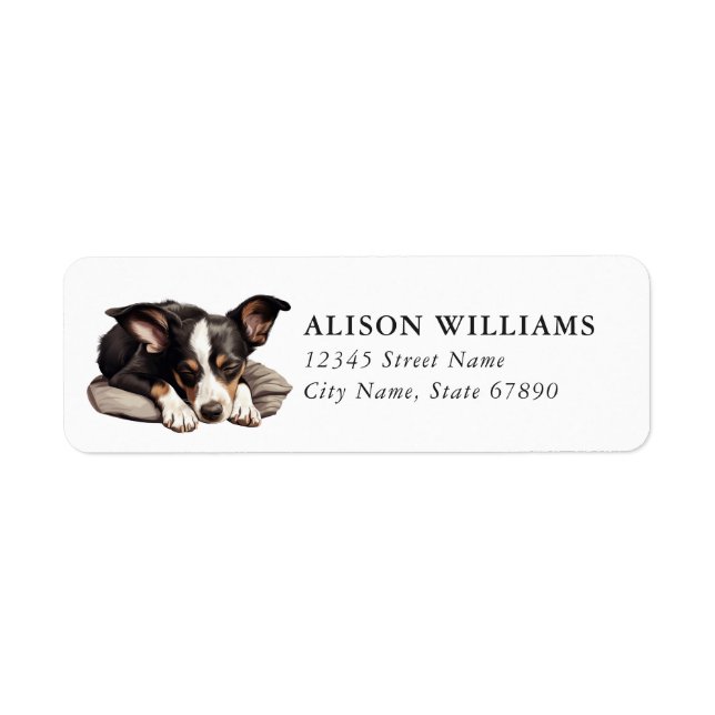 Toy Fox Terrier Return Address Labels (Front)