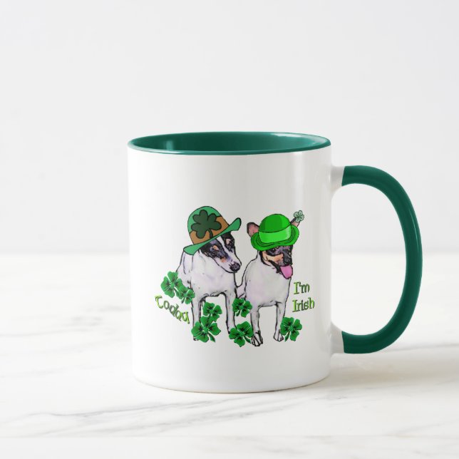 Toy Fox Terrier St Pattys Mug (Right)