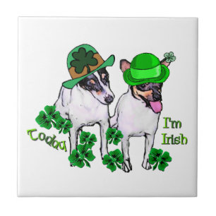 Toy Fox Terrier St Pattys Tile