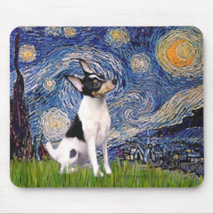 Toy Fox Terrier - Starry Night Mouse Pad